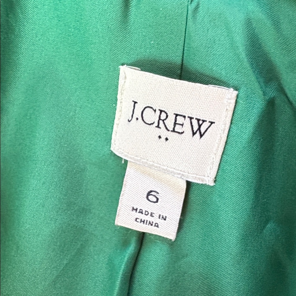 J Crew sz 6 Kelly green wool coat - Picture 5 of 7